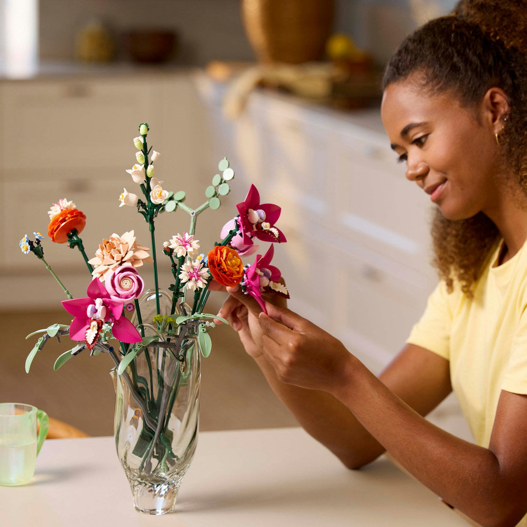 LEGO botanicals roze boeket bloemendecoratie