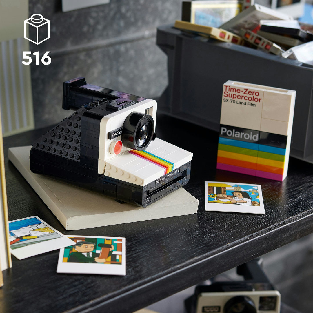 LEGO ideas polaroid onestep sx-70 camera set