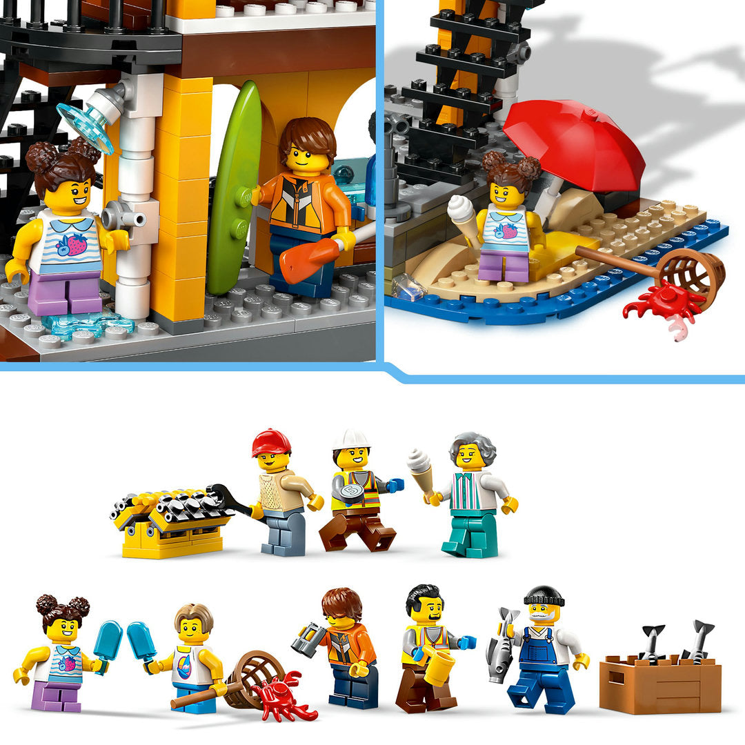 LEGO city haven met vrachtschip