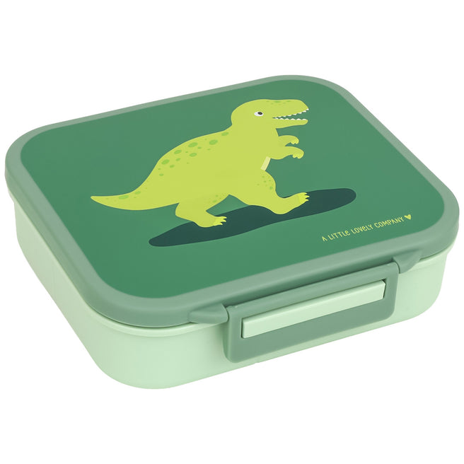 a little lovely company broodtrommel met vakjes - dinosaurus | LBDIGR62 | 1