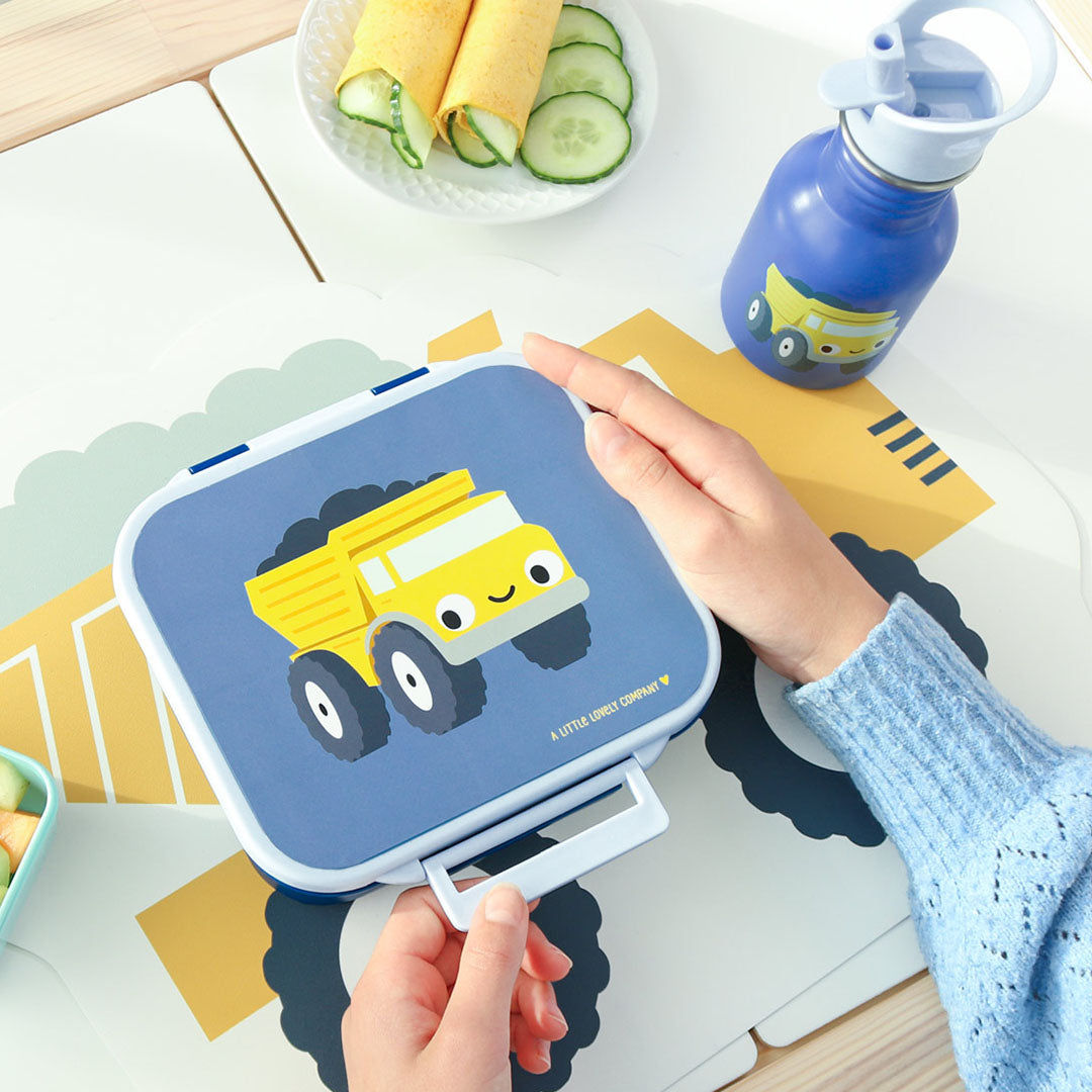 a little lovely company broodtrommel met vakjes - kiepwagen | LBDTBU60 | 2