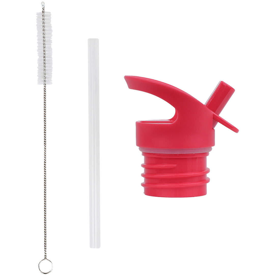 a little lovely company flessendop met rietje en borsteltje - vrolijke kersen | DBSSRE115 | 1