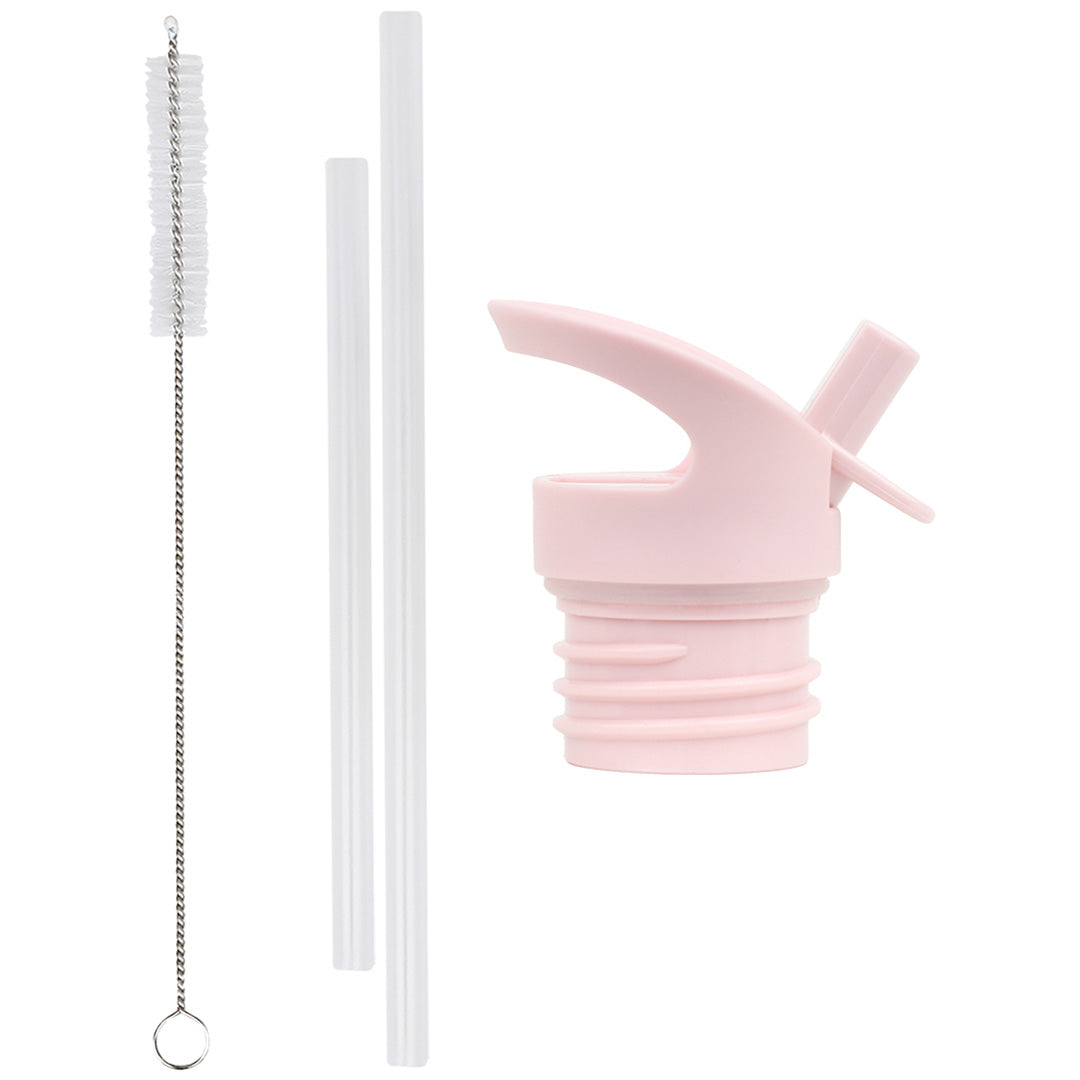 a little lovely company flessendop met rietjes en borsteltje - hartjes | DBSSRE106 | 1