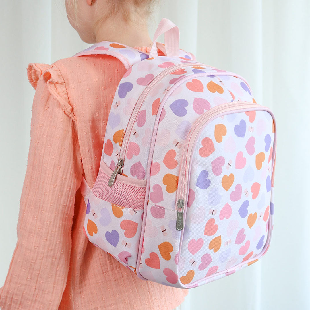 a little lovely company kinderrugzak hartjes - 32 cm | BPHEMU88 | 2