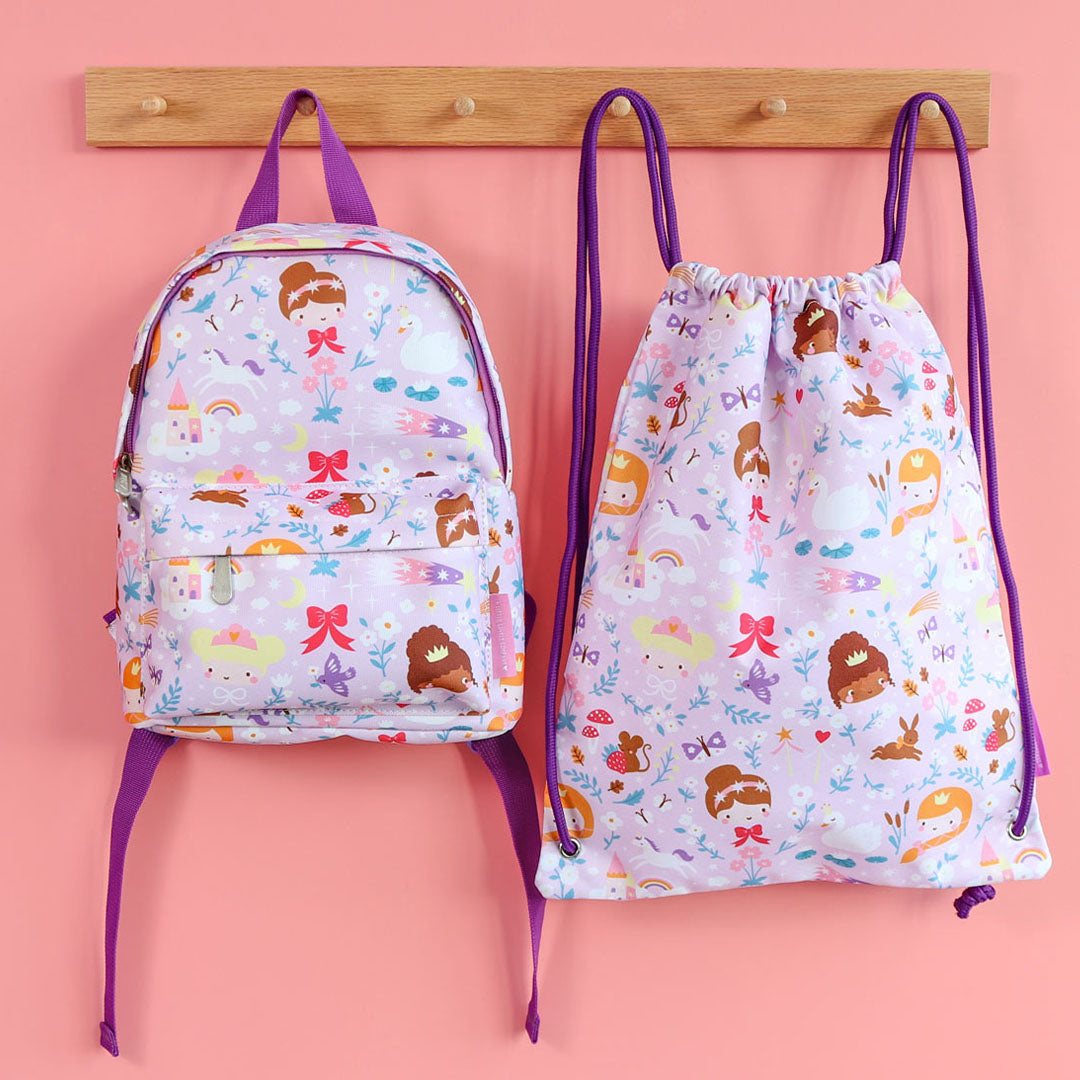 a little lovely company kleuterrugzak prinsessen - 30 cm | BPPRPU93 | 6