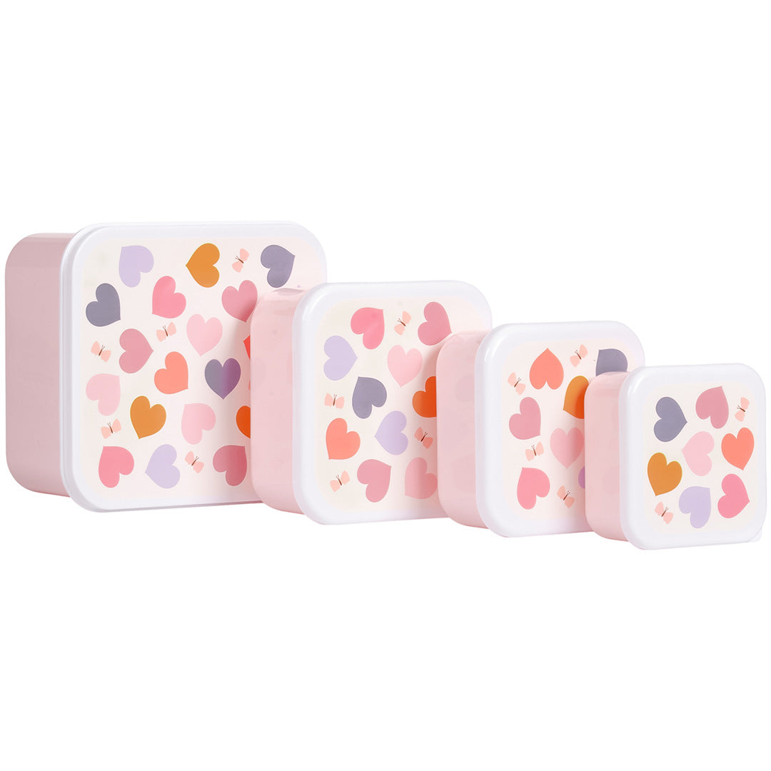 a little lovely company lunchbox set - hartjes - 4st | SBSEHE84 | 5