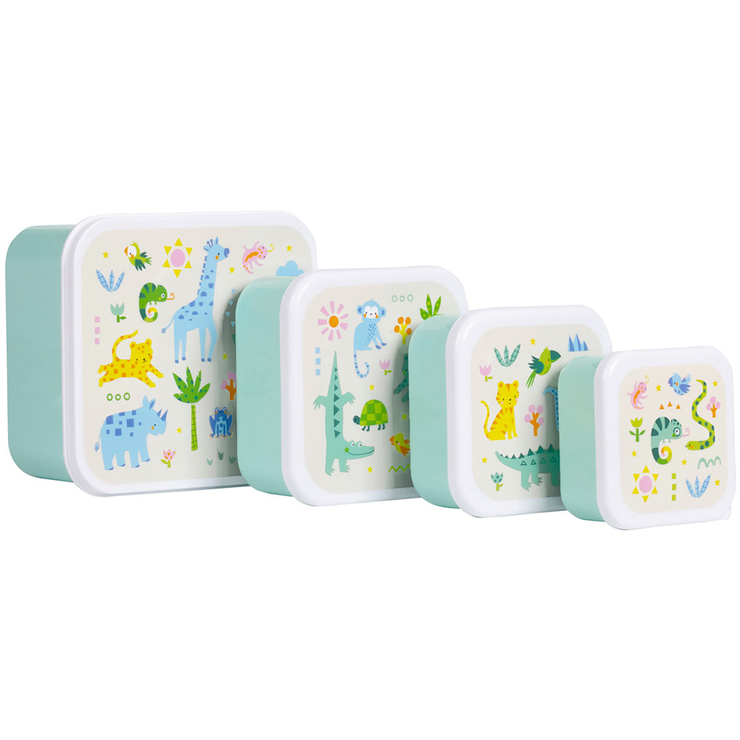 a little lovely company lunchbox set - jungle - 4st | SBSEJUMI87 | 1