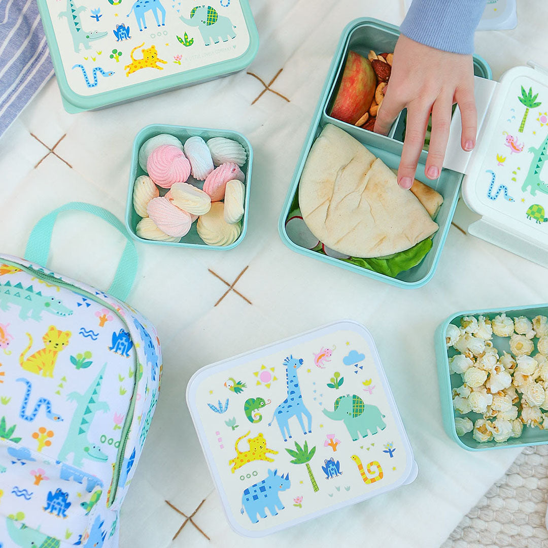 a little lovely company lunchbox set - jungle - 4st | SBSEJUMI87 | 3