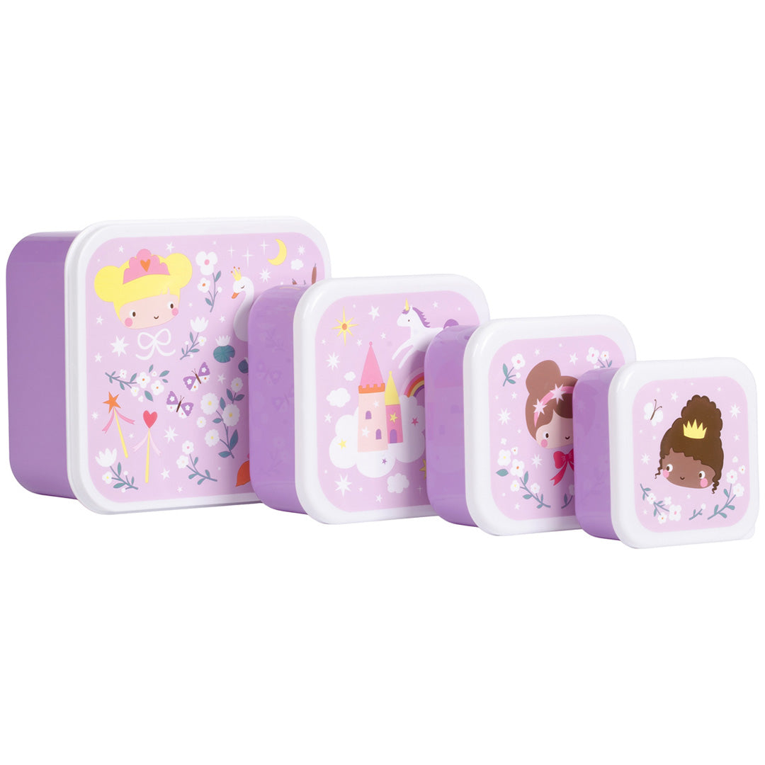 a little lovely company lunchbox set - prinsessen - 4st | SBSEPR85 | 1