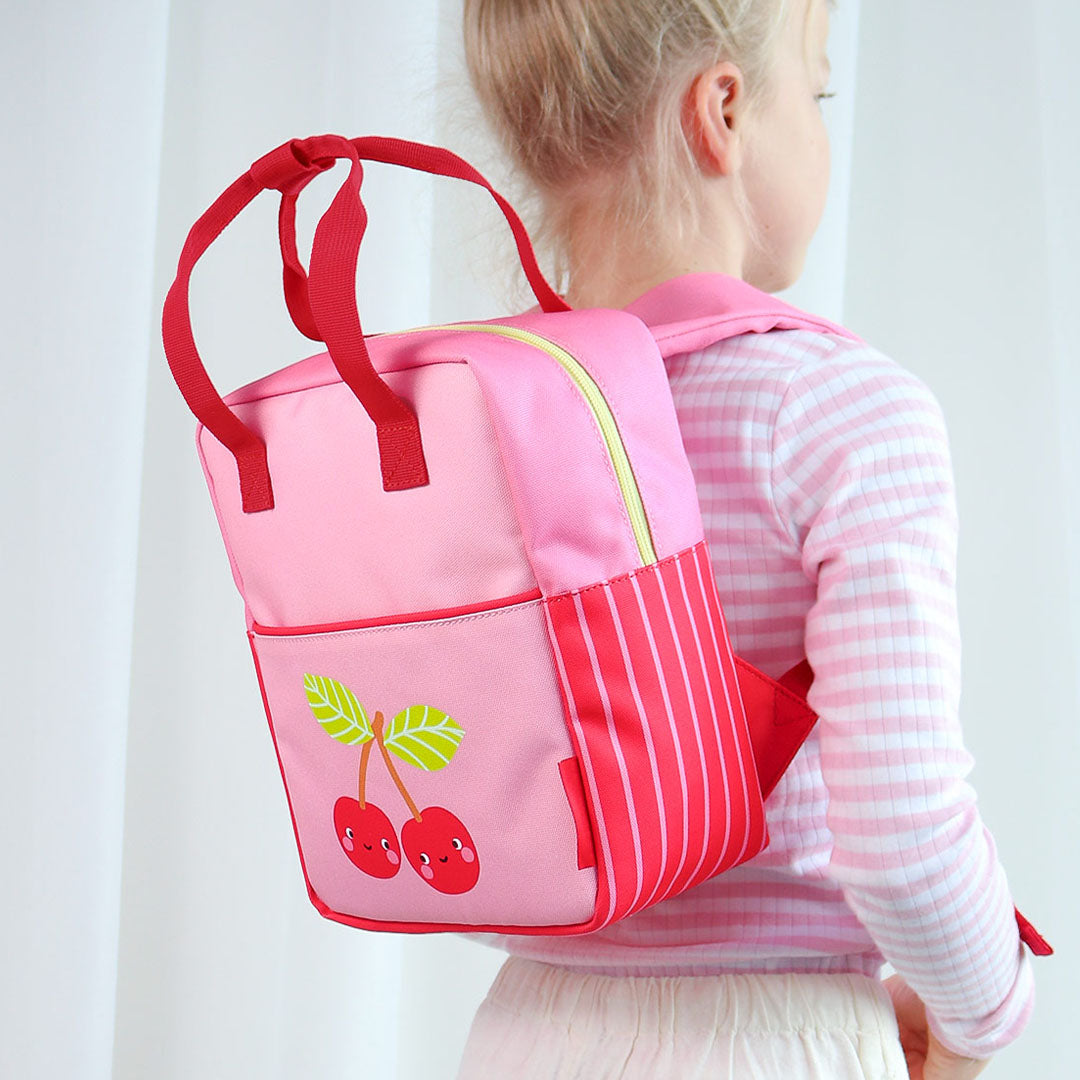 a little lovely company peuterrugzak - vrolijke kersen - 26 cm | BPHCPI97 | 2