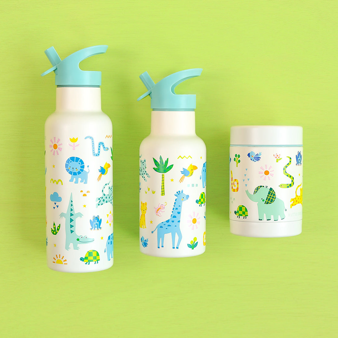 a little lovely company rvs drinkfles - jungle - 350 ml | DBSSJU101 | 4