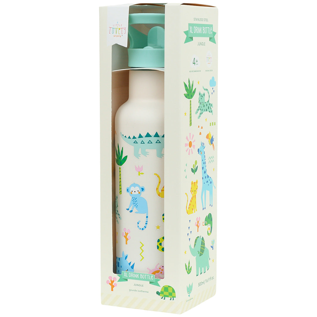 a little lovely company rvs drinkfles - jungle - 500 ml | DBSXJU105 | 5