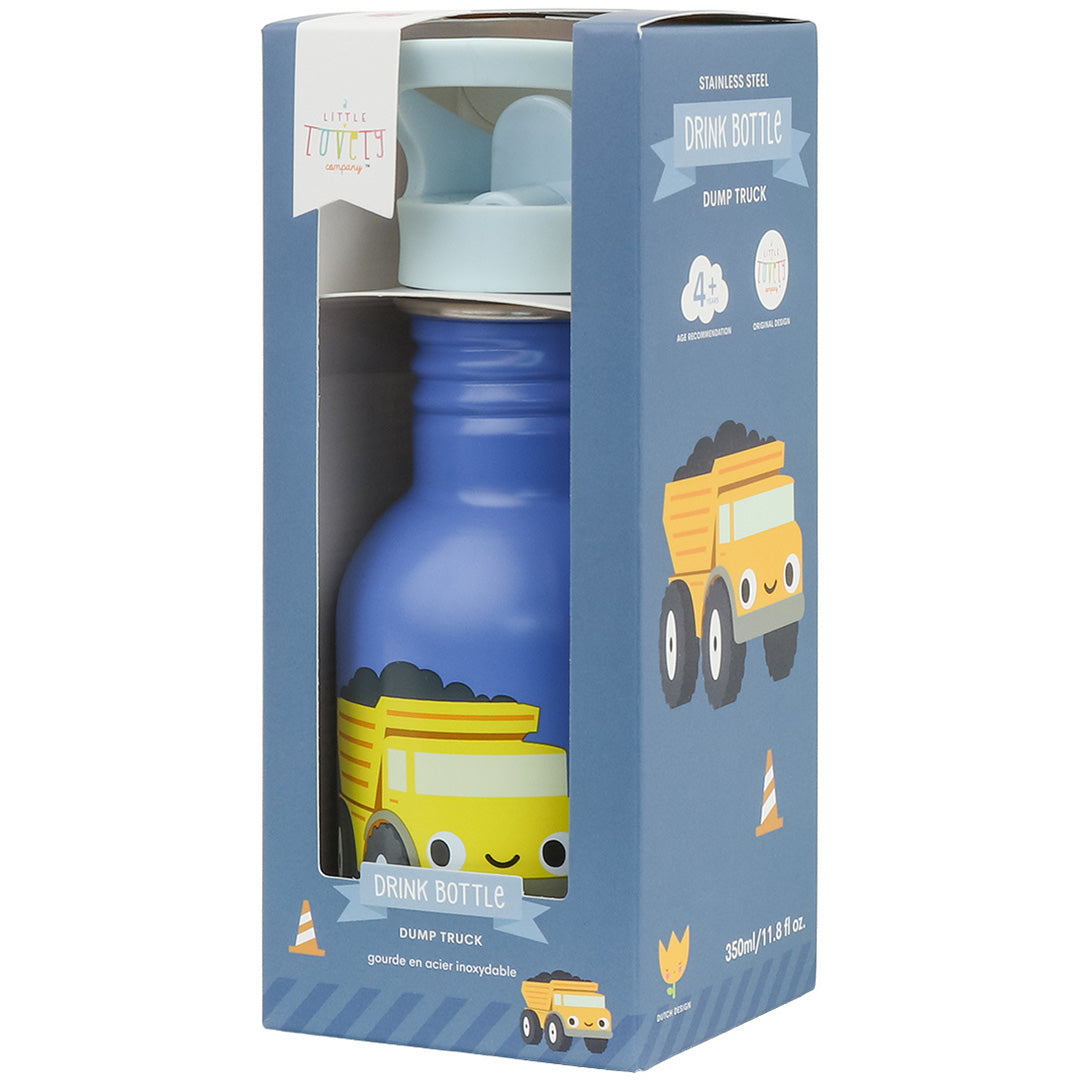 a little lovely company rvs drinkfles - kiepwagen - 350 ml | DBSMDT110 | 5