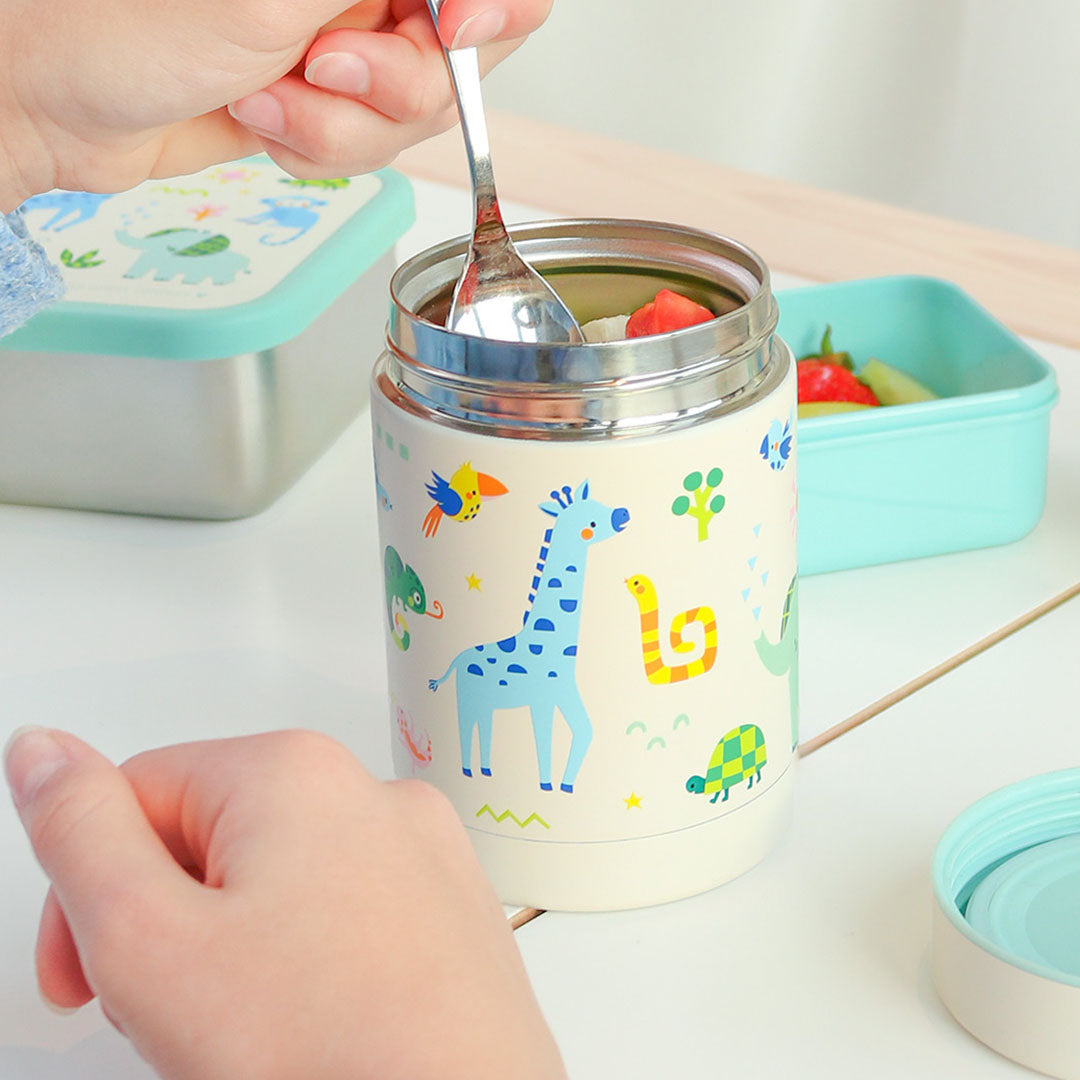 a little lovely company rvs voedselpot thermos - jungle | SSFJJU04 | 2