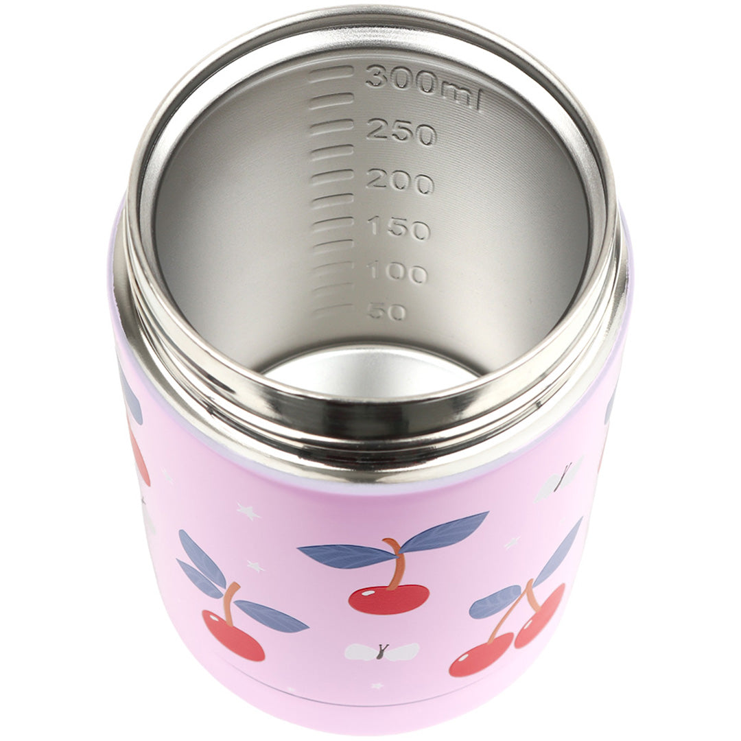 a little lovely company rvs voedselpot thermos - kersen | SSFJCH01 | 4