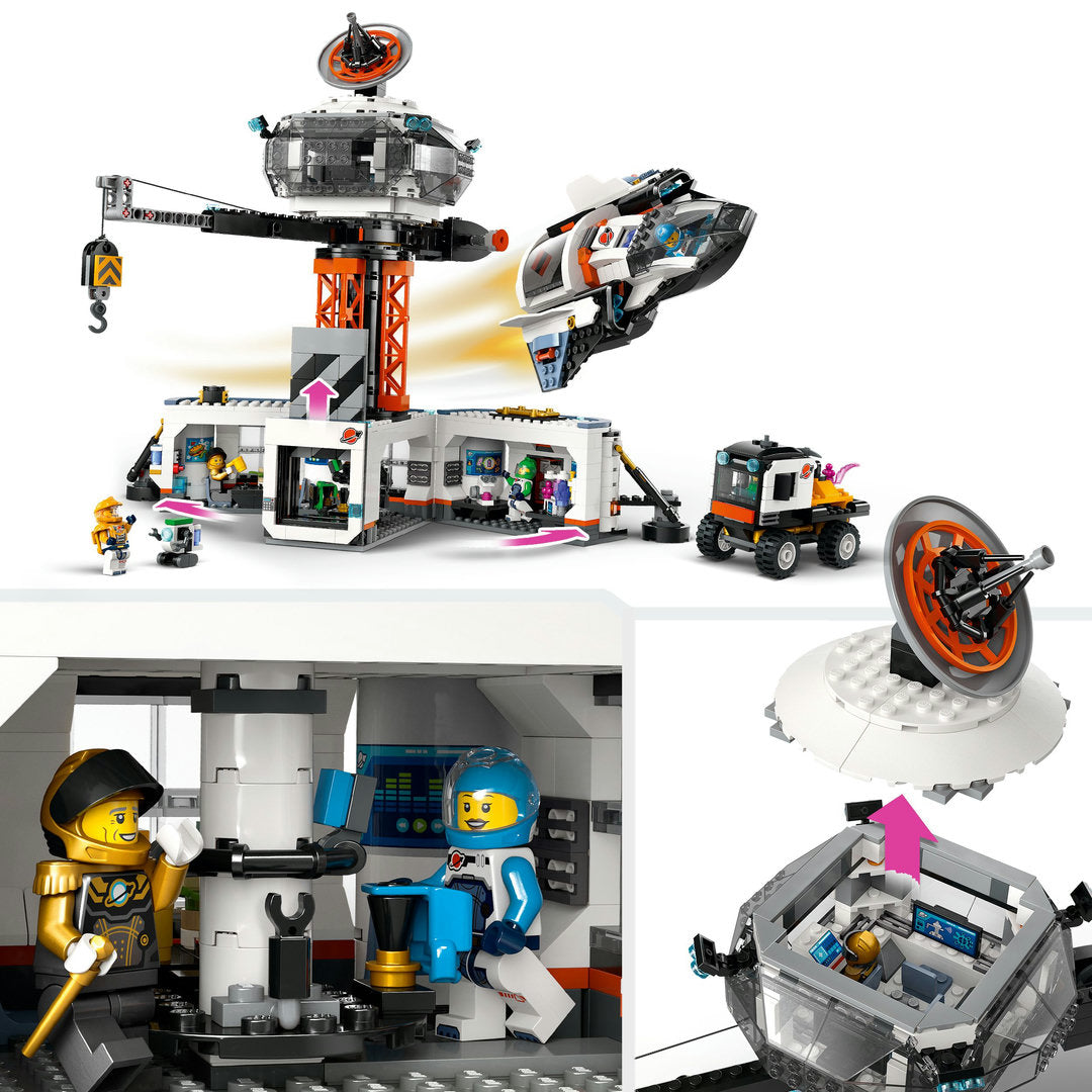 LEGO city ruimtebasis en raketlanceringsplatform set