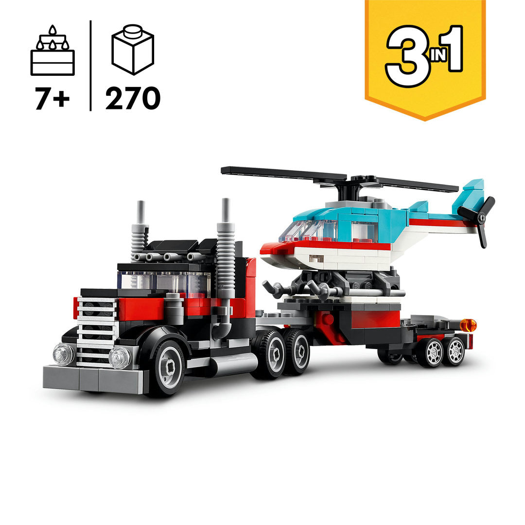 LEGO creator truck met helikopter