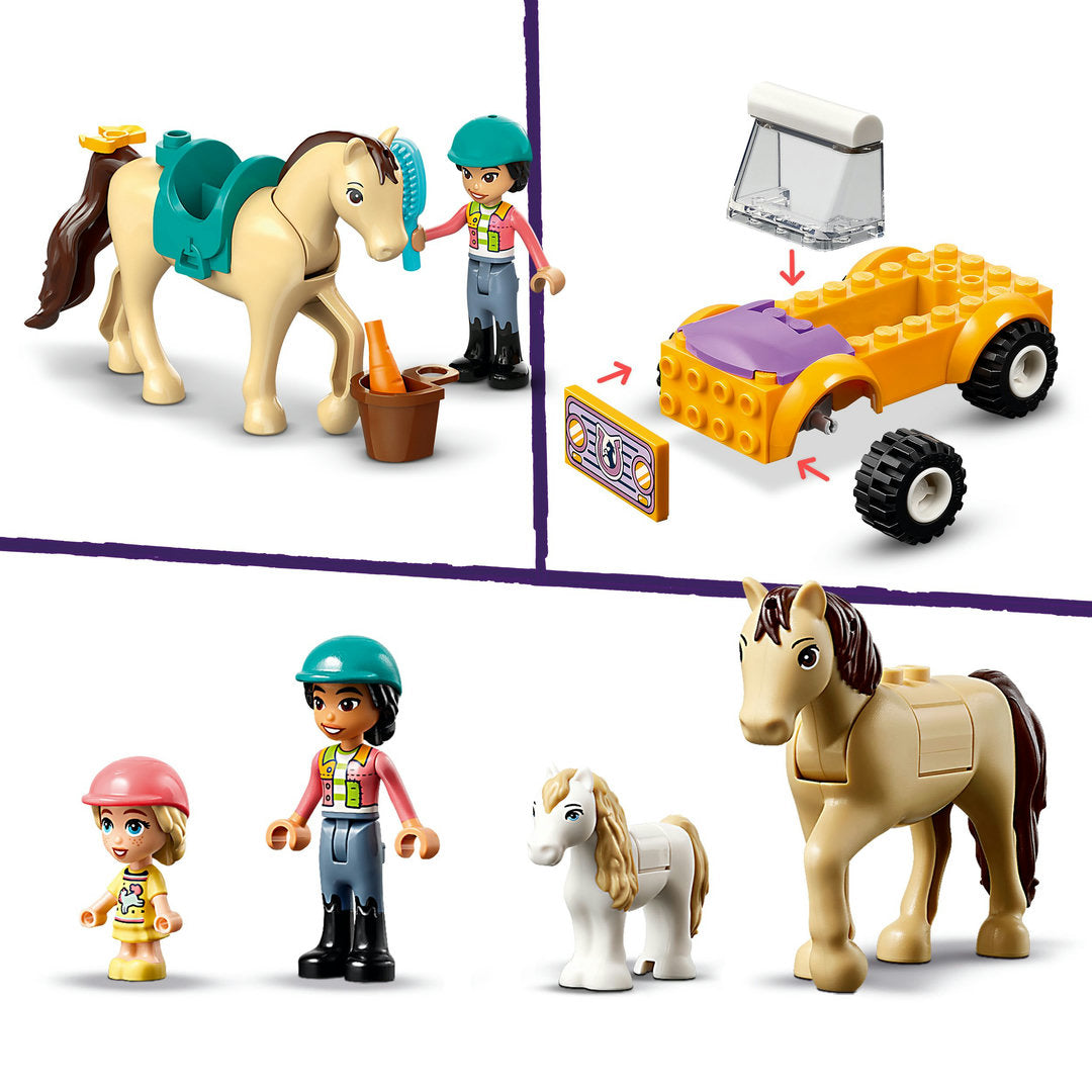 LEGO friends paard en pony aanhangwagen