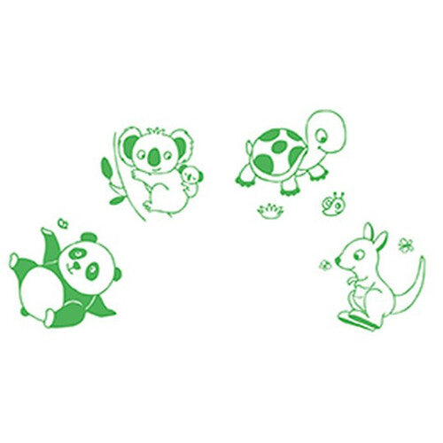 aladine stempels baby - dieren - 4st  | 03817 | 1