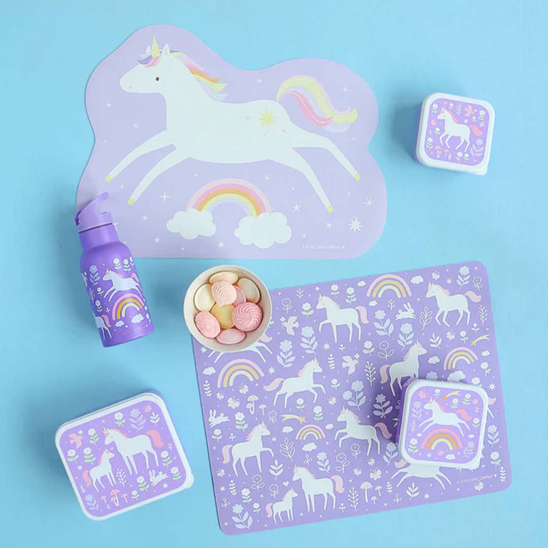 a little lovely company placemat jumping unicorn | ALLCPMJUPU14 | 2