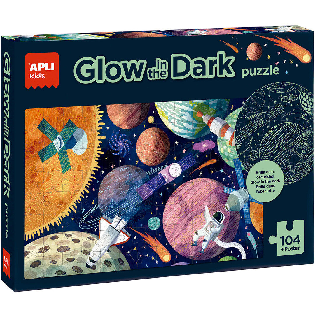 apli kids puzzel ruimte glow in the dark - 104st  | 32018812 | 0
