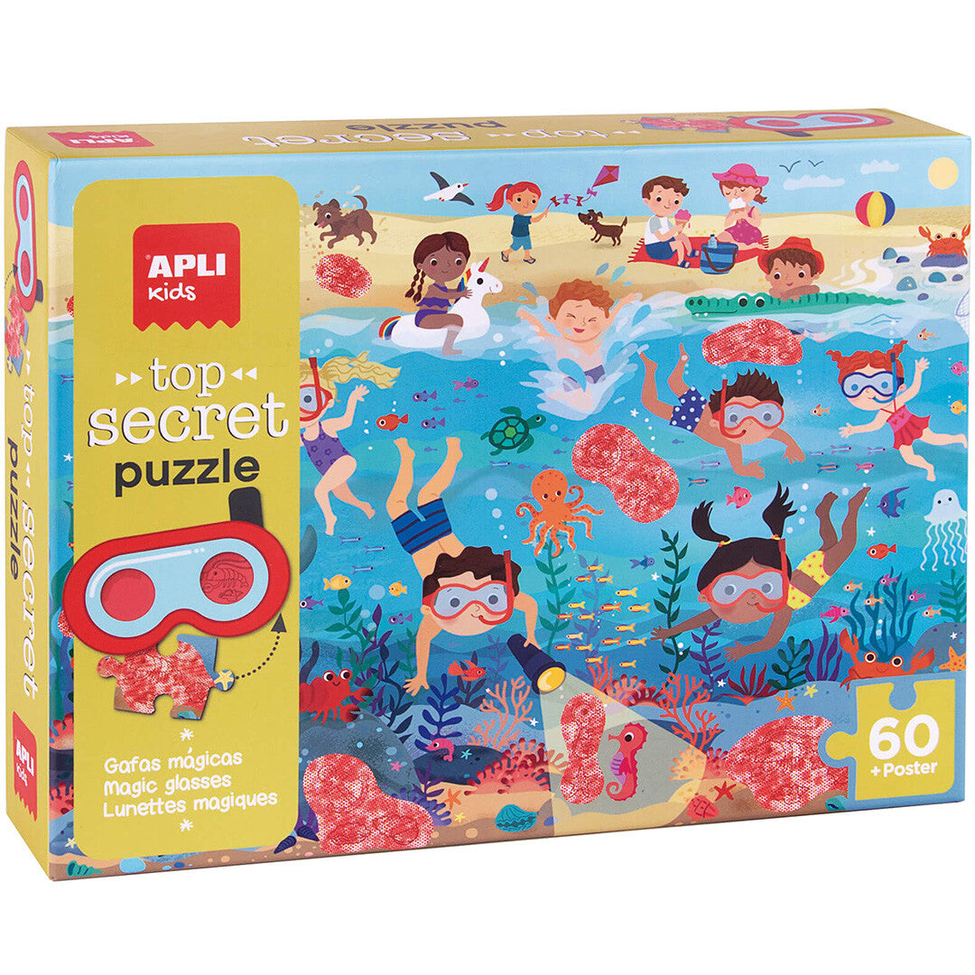 apli kids puzzel strand top secret - 60st | 32019220 | 0