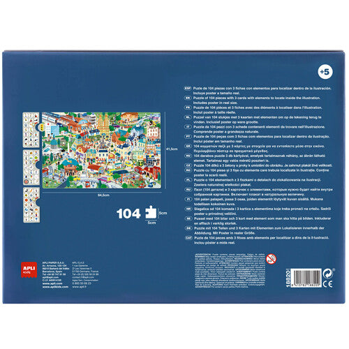 apli kids zoekpuzzel stad - 104st | 32018820 | 1