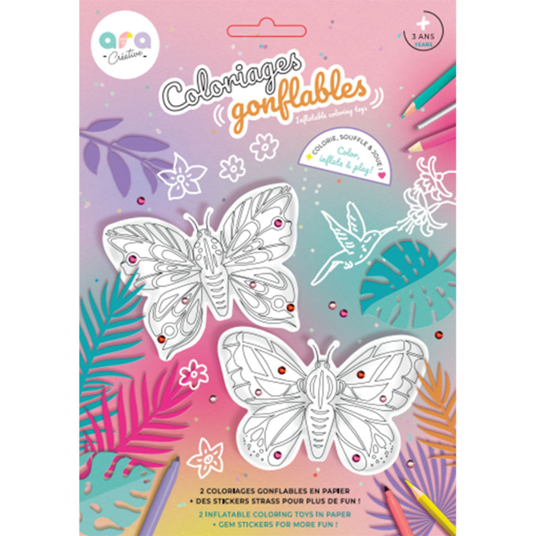 ara créative opblaasbare kleurplaat vlinders | P5338 | 0