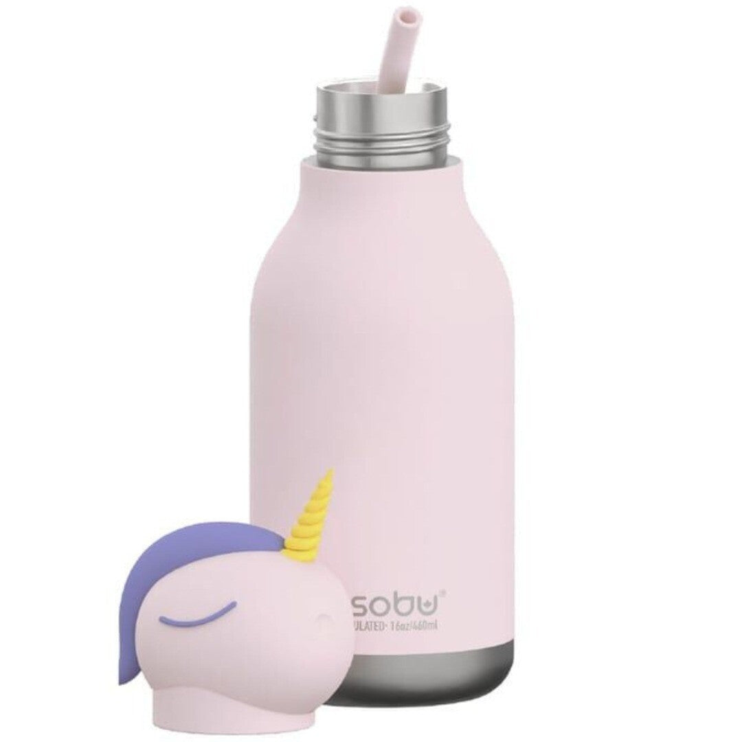 asobu rvs drinkfles bestie - eenhoorn - 460 ml | SBV44-UNICORN | 3