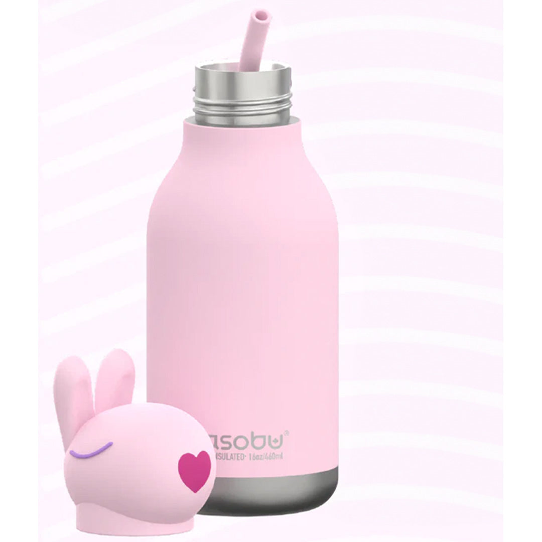 asobu rvs drinkfles bestie - konijn - 460 ml | SBV44-BUNNY | 3