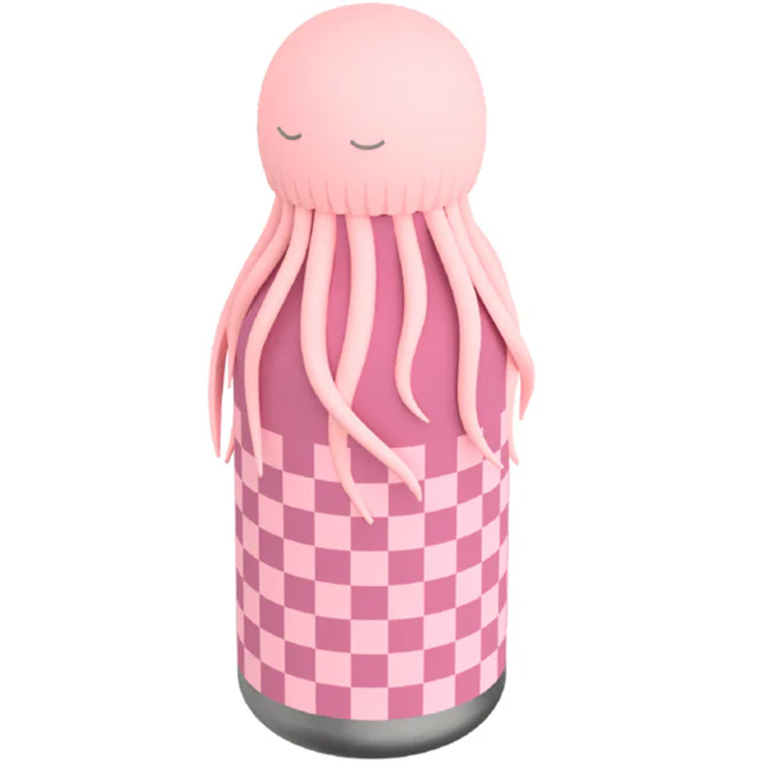 asobu rvs drinkfles bestie - roze kwal - 460 ml | SBV44-Jellyfish-Pink | 0