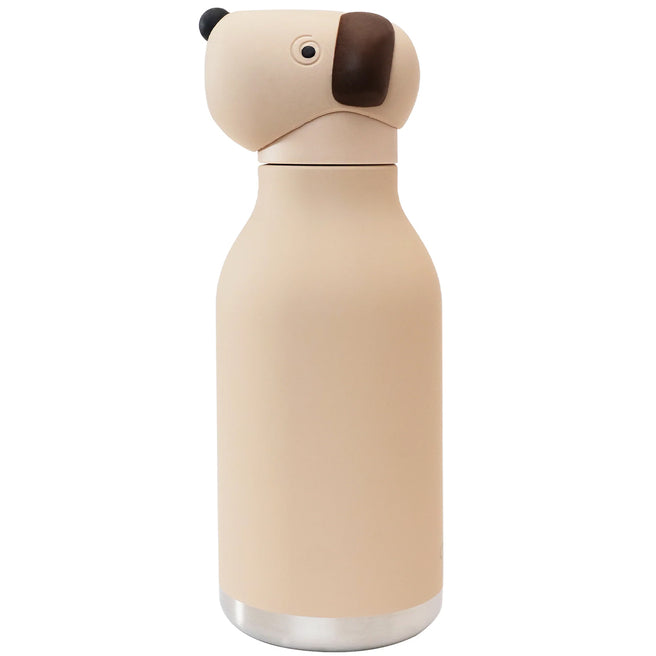 asobu rvs drinkfles bestie - hond - 460 ml | SBV44-BROWN-DOG | 