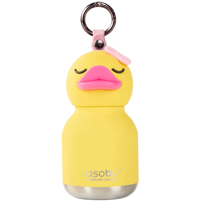 asobu rvs drinkfles mini besties - eend - 200 ml | IBV44-DUCKY | 