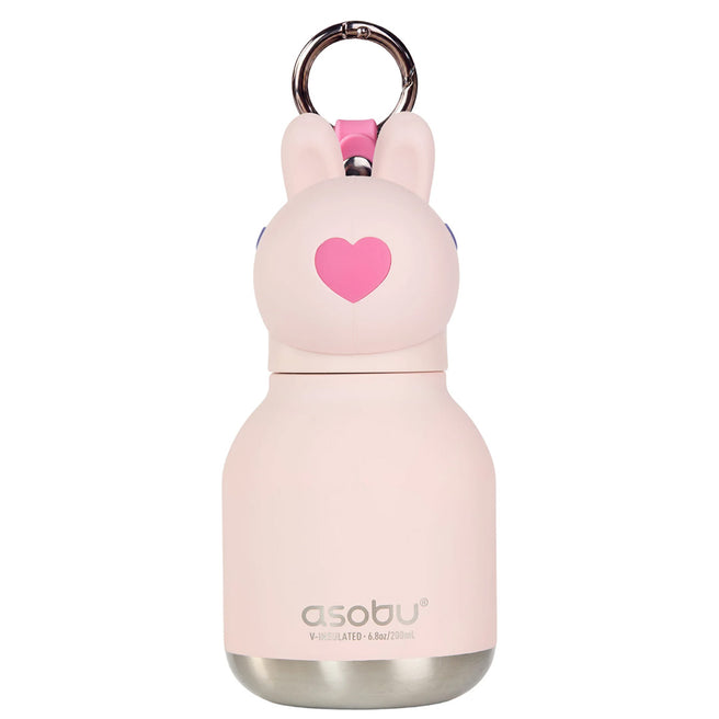 asobu rvs drinkfles mini besties - konijn - 200 ml | IBV44-BUNNY | 