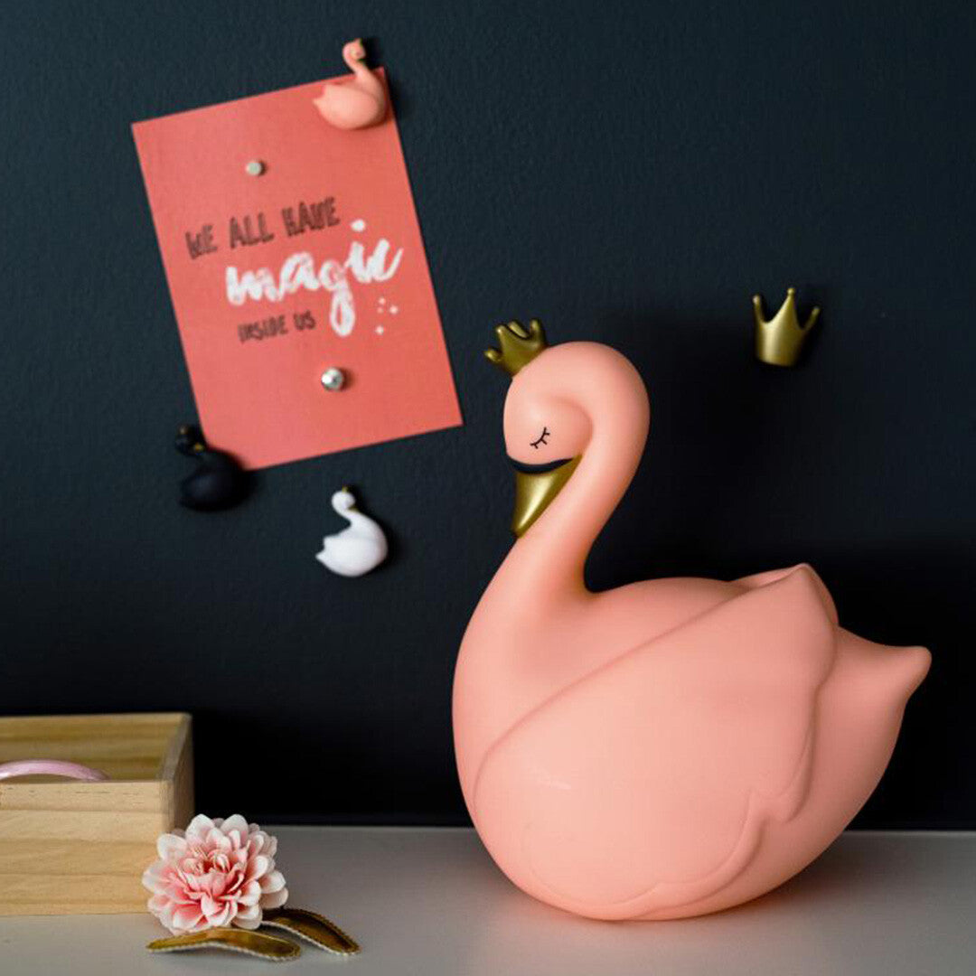 atelier pierre led nachtlampje dame blanche zwaan - peach | DS-230 | 1