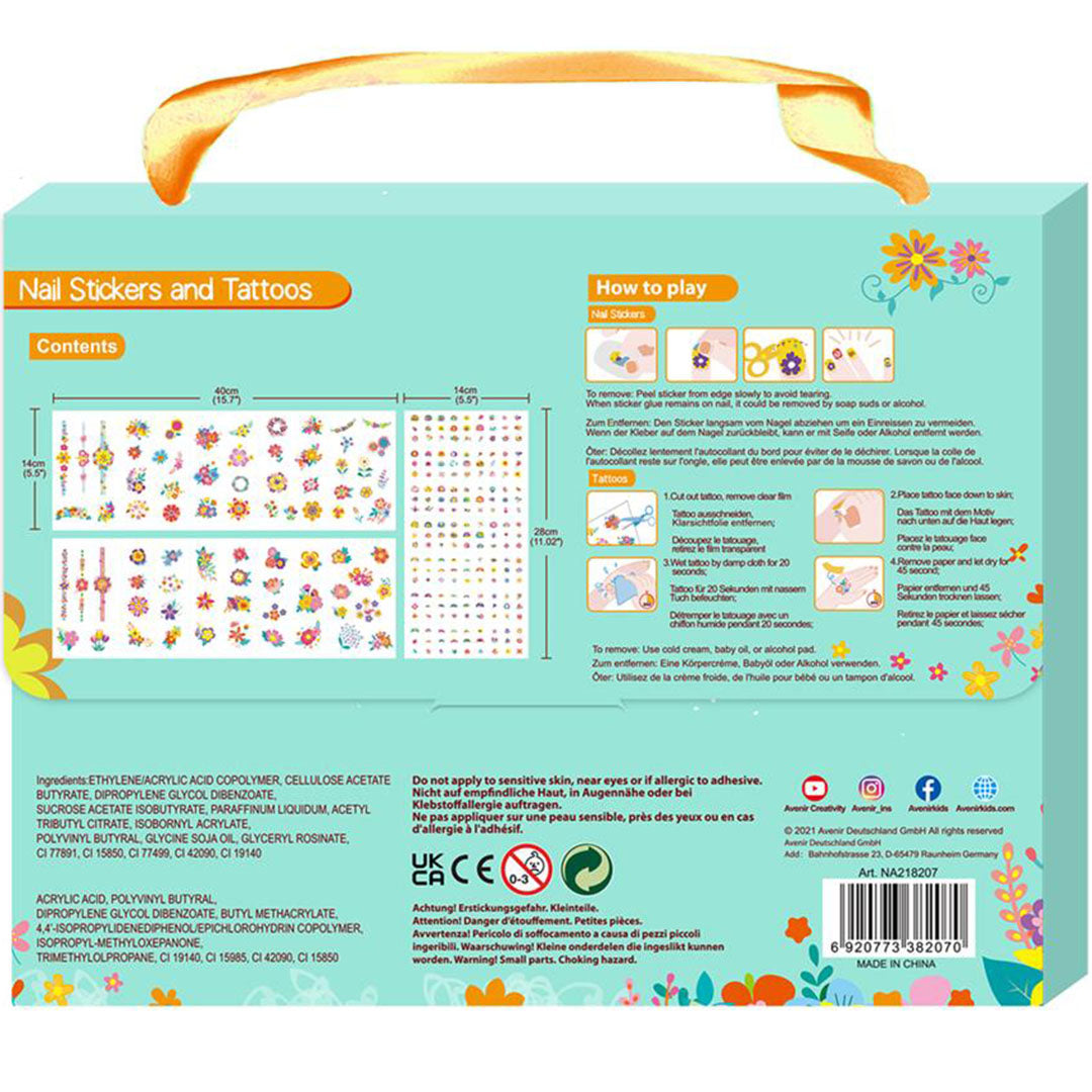 avenir nagelstickers en tattoos - bloemen - 260st | 7336207 | 3