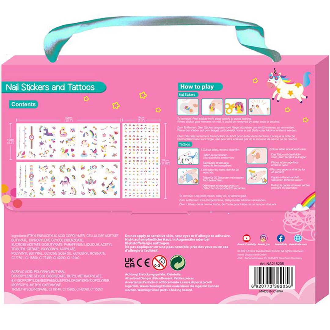 avenir nagelstickers en tattoos - eenhoorns - 260st | 7336205 | 3
