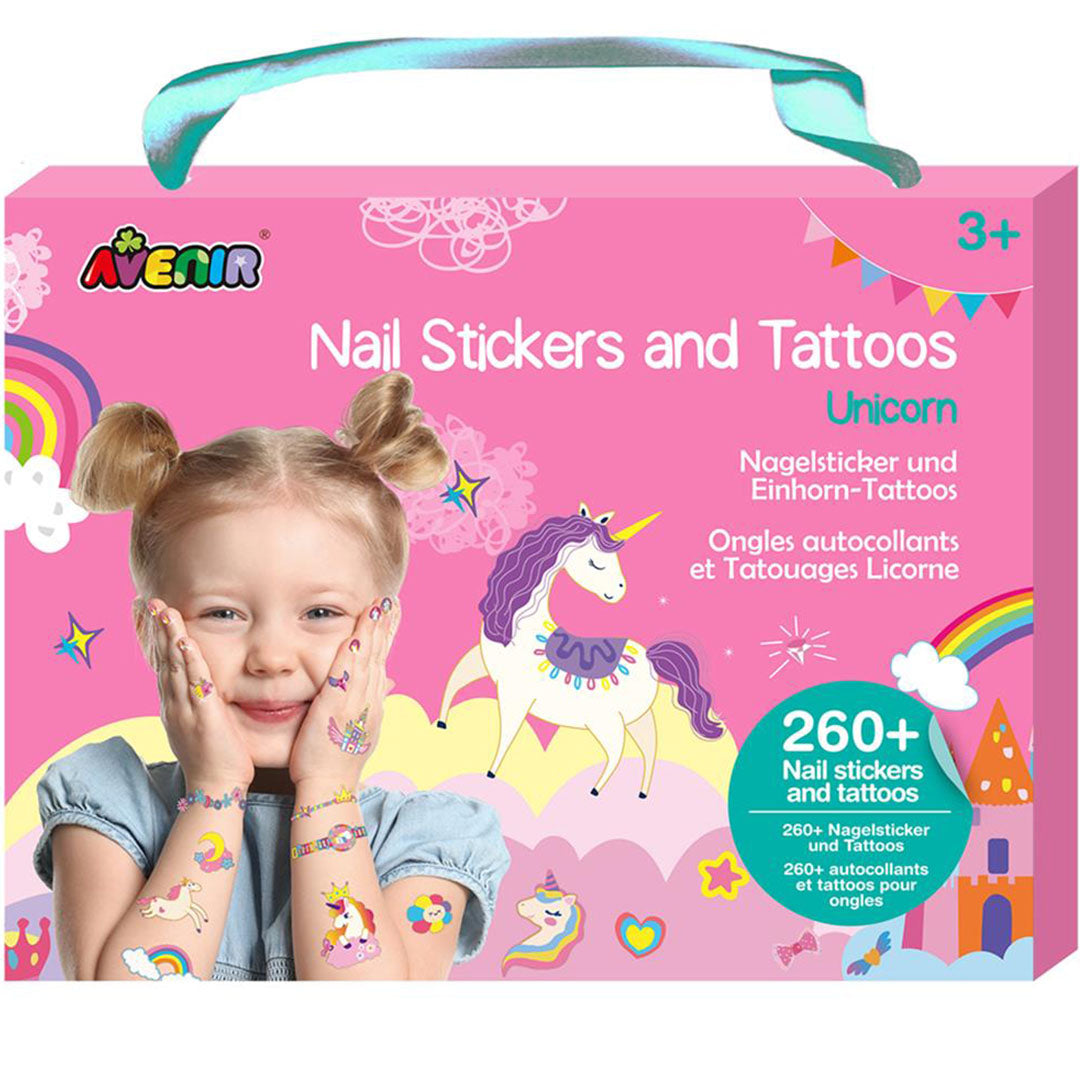 avenir nagelstickers en tattoos - eenhoorns - 260st | 7336205 | 1