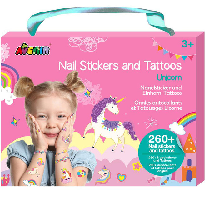 avenir nagelstickers en tattoos - eenhoorns - 260st | 7336205 | 1