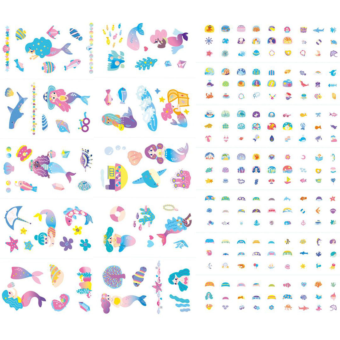 avenir nagelstickers en tattoos - zeemeermin - 260st | 7336204 | 4