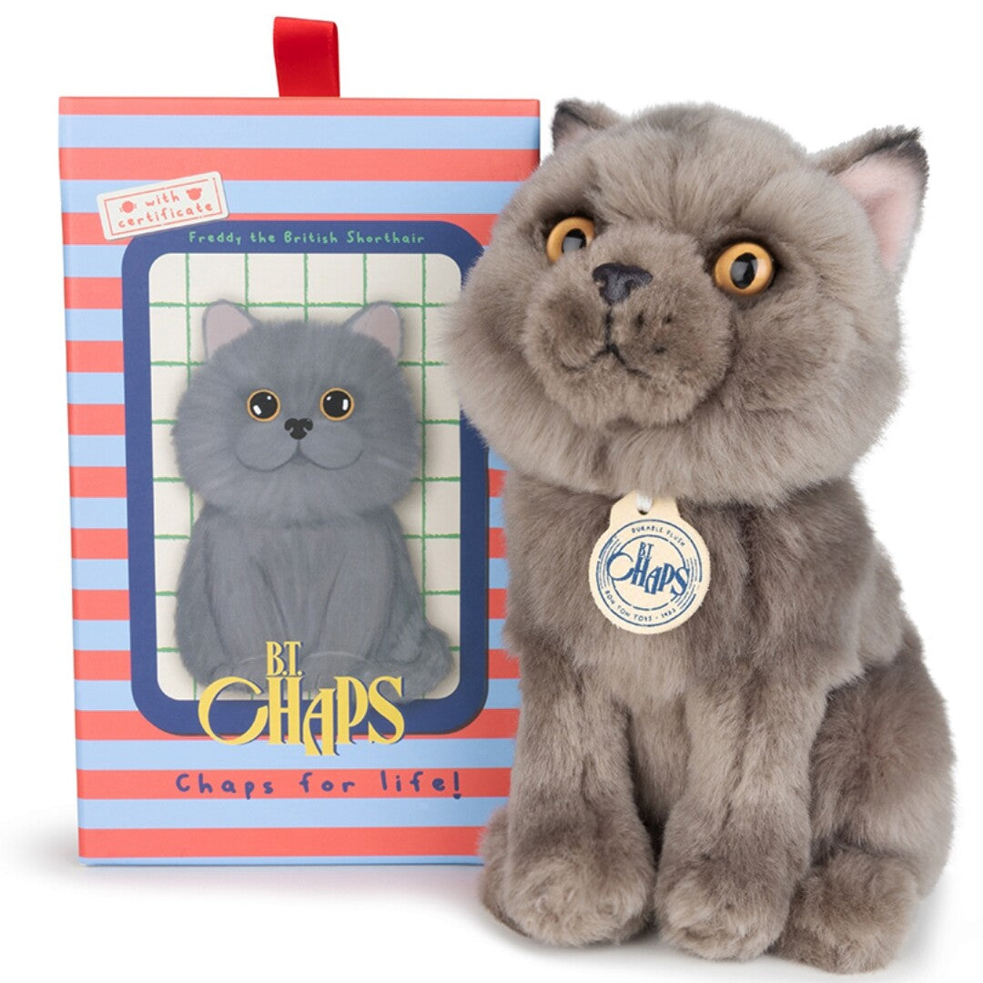 b.t. chaps knuffelpoes freddy the british shorthair - 17 cm   | 32.179.007 | 0