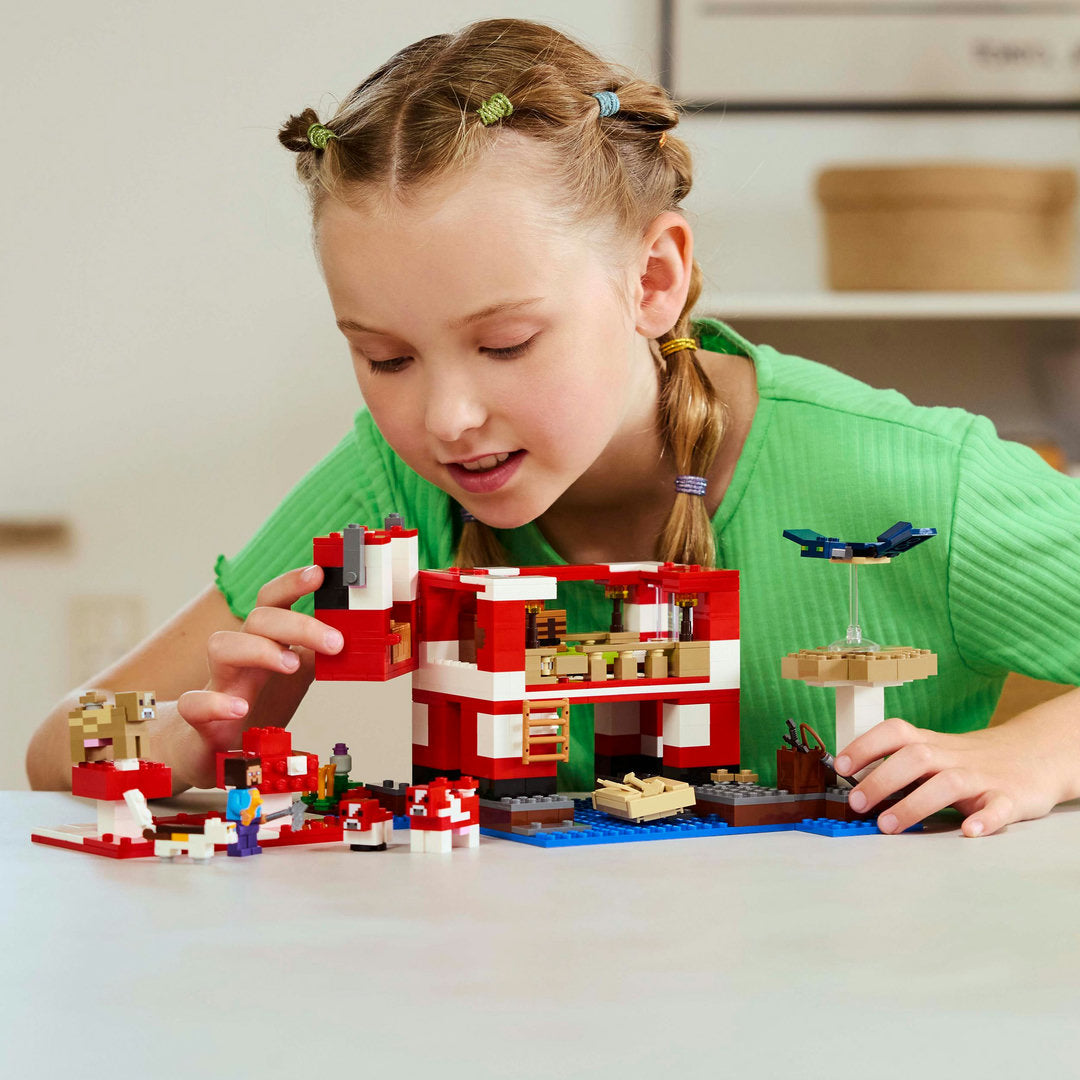 LEGO minecraft het mooshroom huis gaming
