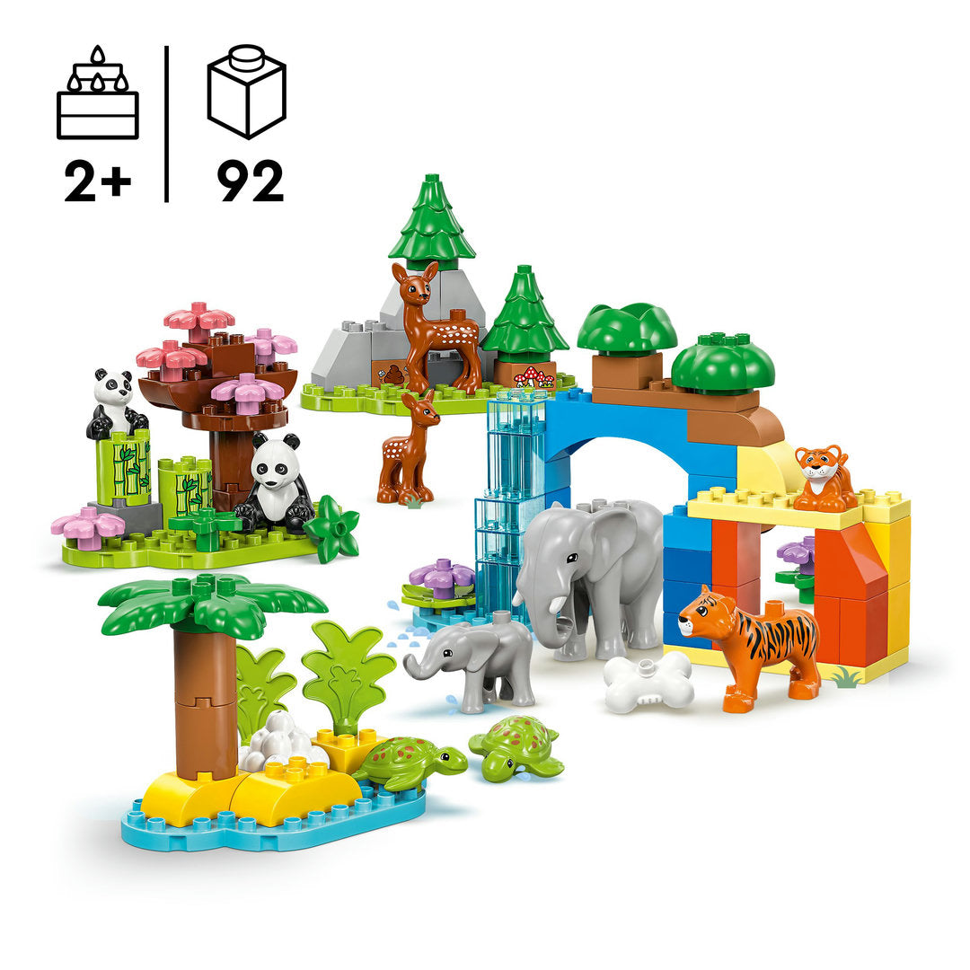 LEGO DUPLO stad 3-in-1 families van wilde dieren