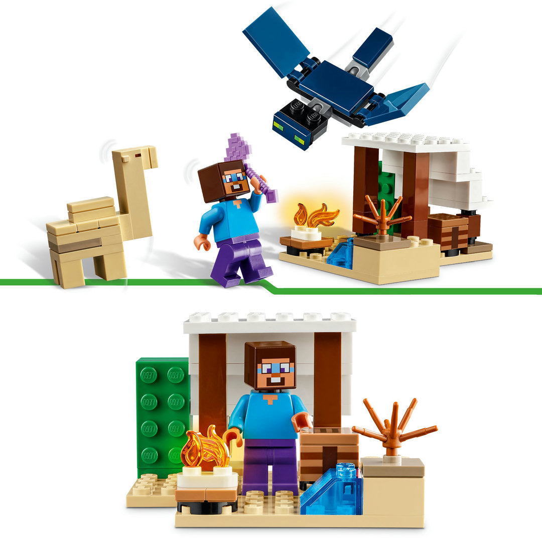 LEGO minecraft steve's woestijnexpeditie set