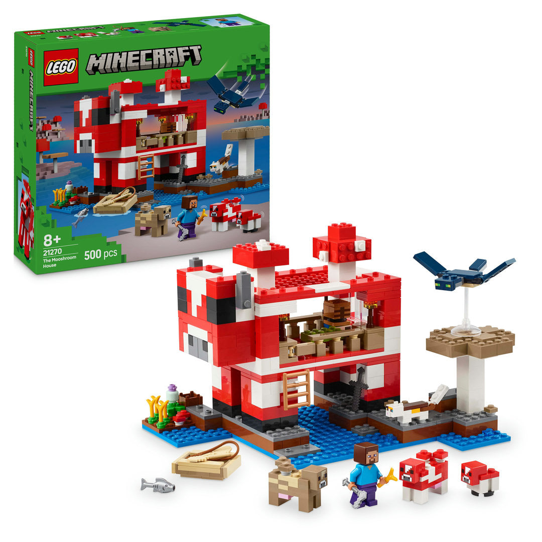 LEGO minecraft het mooshroom huis gaming
