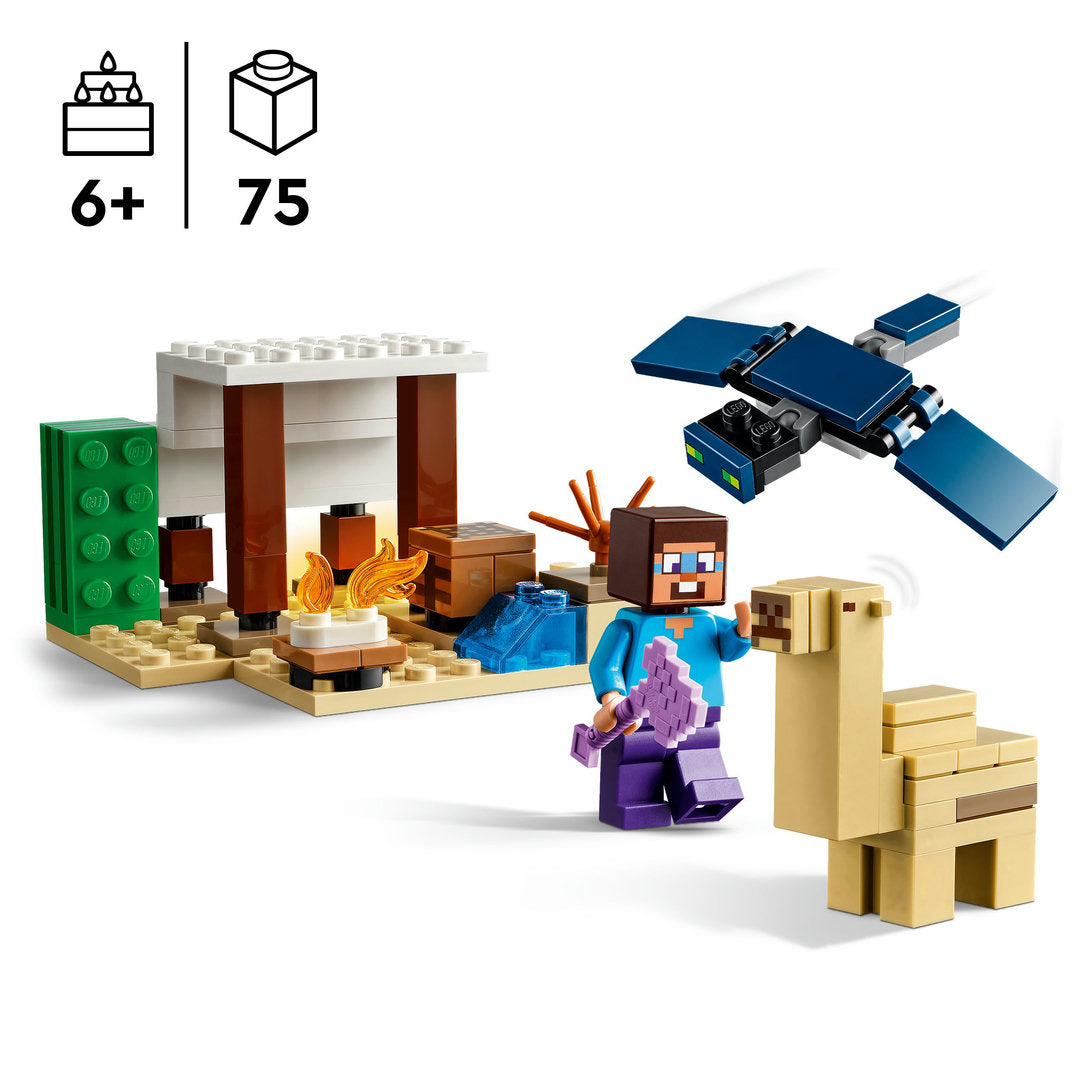 LEGO minecraft steve's woestijnexpeditie set