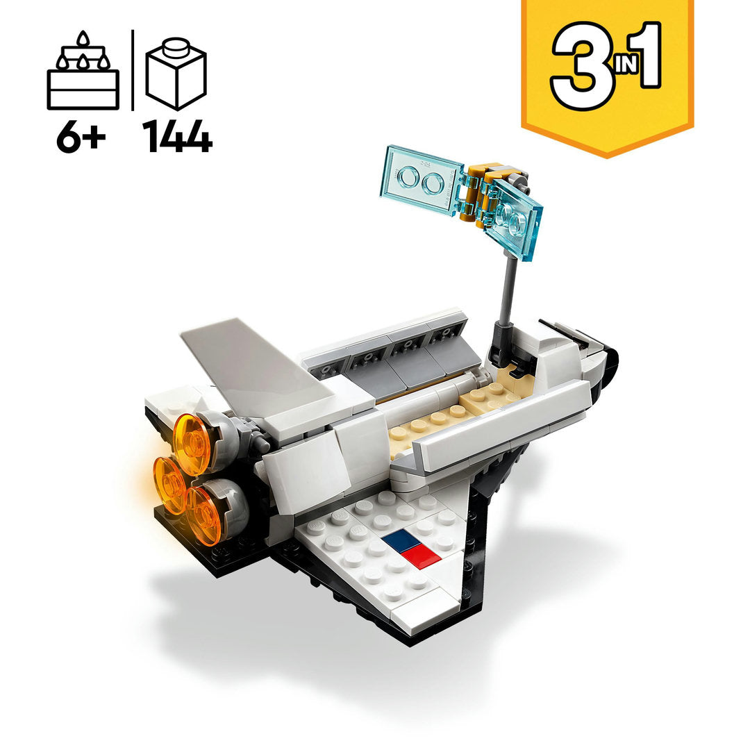 LEGO creator 3-in-1 space shuttle (144 onderdelen)