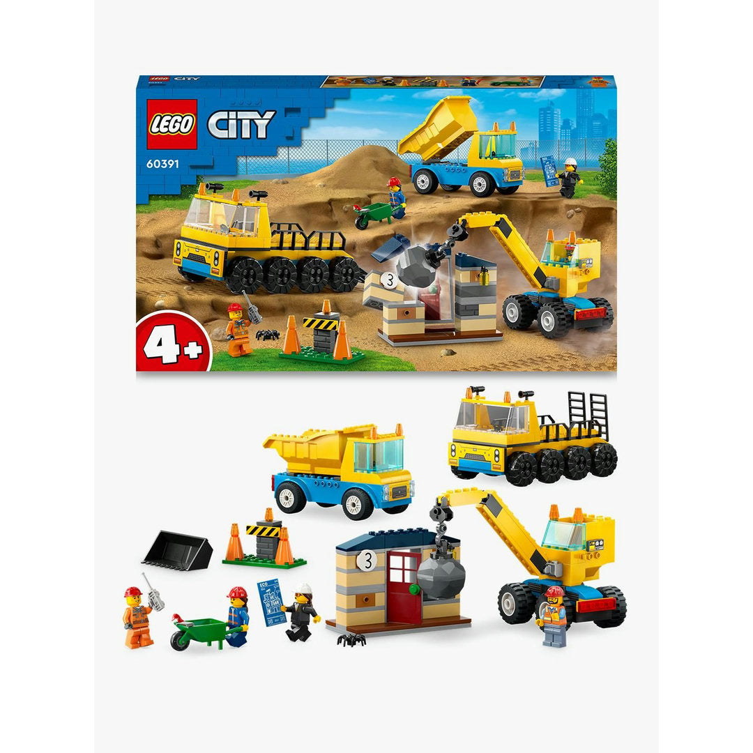LEGO city kiepwagen bouwtruck en sloopkraan  (235 onderdelen)