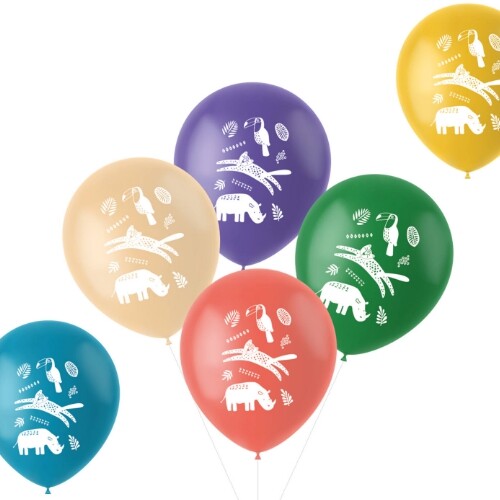 ballonnen zoo party - 6st | 68390 | 0