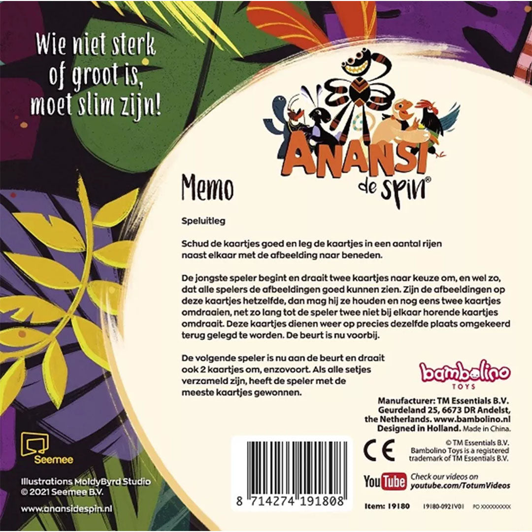 bambolino toys memorie anansi de spin | BA19180 | 4